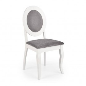 Scaun living AX Tarok, alb/gri, 45x51x93 cm