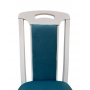Scaun living AX SR RIM alb/turcoaz