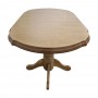 Set masa living SR Zork plus 6 scaune SR Rim stejar sonoma, 74x90x160/200 cm