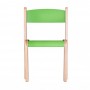 Scaun lemn gradinita Prichindel, H35, verde