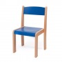Scaun lemn gradinita Prichindel, H35, albastru