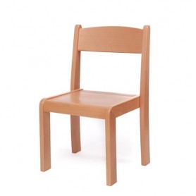 Scaun lemn gradinita Prichindel, H35, natur