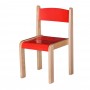 Set masa + 4 scaune gradinita Prichindel, H31, portocaliu/rosu