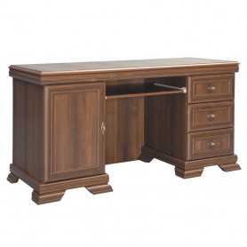 Birou AXKB 3 sertare, usa, polita glisanta, nuc