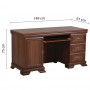 Birou AXKB 3 sertare, usa, polita glisanta, nuc