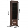 Vitrina living AXKRW1, 2 usi, 4 polite, Nuc