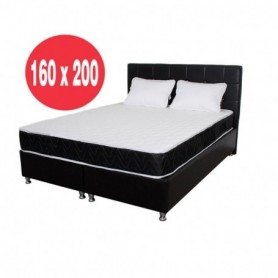 Set Saltea superortopedica Lux Perla 160x200 plus 2 perne microfibra 50x70