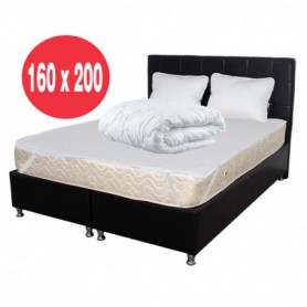 Set Avantaj Saltea Superortopedica 160x200x20 plus 2 perne 50x70 plus  Husa plus Pilota microfibra iarna 180x200