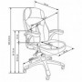 Scaun directorial piele ecologica perforata bej AX Carla