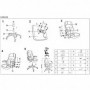 Scaun directorial piele ecologica perforata bej AX Carla