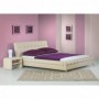 Pat HM Bonita cu somiera piele ecologica 160x200 bej