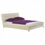 Pat HM Bonita cu somiera piele ecologica 160x200 bej