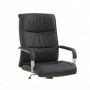 Scaun directorial piele ecologica neagra AX Hector