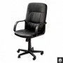 Scaun directorial piele ecologica negru AX Denis
