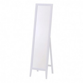 Oglinda de podea cu rama de lemn alba AX 25