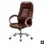 Scaun directorial piele ecologica maro AX Codrin