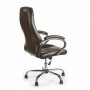 Scaun directorial piele ecologica maro AX Codrin