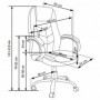 Scaun directorial piele ecologica maro AX Codrin