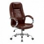 Scaun directorial piele ecologica maro AX Codrin