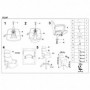 Scaun directorial stofa gri cu tetiera AX Hola