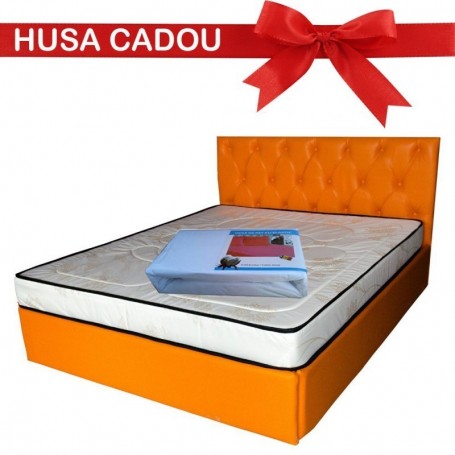 Saltea hipoalergenica AXON Opal Eco Memory, 140x200x17 cm, spuma poliuretanica cu memorie
