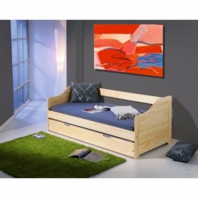 Pat 200 x 90 cm lemn natur AX Zarra