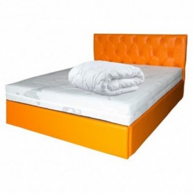 Set saltea Safir Memory Plus 160x200 plus pilota vara microfibra 180x200