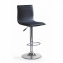 Scaun bar rotativ, piele ecologica neagra AX Z21
