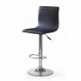 Scaun bar rotativ, piele ecologica neagra AX Z21