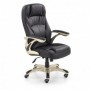 Scaun directorial negru piele ecologica perforata AX Carla