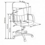 Scaun directorial piele ecologica maro Ax Denis