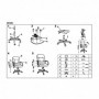 Scaun directorial piele ecologica maro Ax Denis
