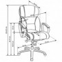 Scaun directorial piele naturala bej Ax Fodor