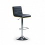 Scaun bar negru AX Z31 piele ecologica