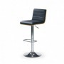 Scaun bar negru AX Z31 piele ecologica
