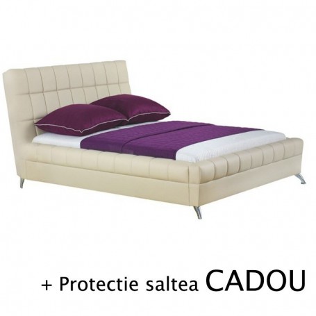 Set pat HM Bonita bej plus saltea Memory Pocket Comfort 160x200