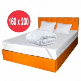 Set Avantaj saltea Topaz Memory One 160x200 plus 2 perne 50 x70 plus Husa hipoalergenica plus Pilota microfibra iarna 180x200