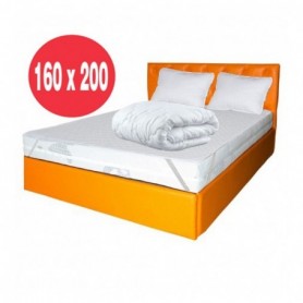 Set Avantaj saltea Memory Pocket Comfort 160x200 plus 2 perne 50 x70 plus Husa plus Pilota microfibra iarna 180x200