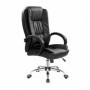 Scaun directorial negru, piele ecologica AX Relu