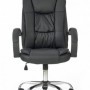 Scaun directorial negru, piele ecologica AX Relu