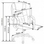 Scaun directorial negru, piele ecologica AX Relu