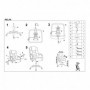 Scaun directorial negru, piele ecologica AX Relu