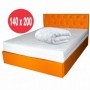 Set Saltea Cronos HR Spring Comfort 140x200 plus pilota vara microfibra 180x200