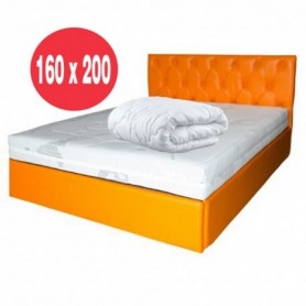 Set Saltea Helios Memory HR Zone Comfort 160x200 plus pilota vara microfibra 180x200