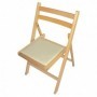 Scaun bucatarie pliant, piele ecologica, cadru de lemn