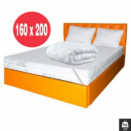 Set Saltea Zeus Memory Comfort Dodolut 160x200 plus 2 perne plus Husa hipoalergenica plus Pilota iarna microfibra 180x200